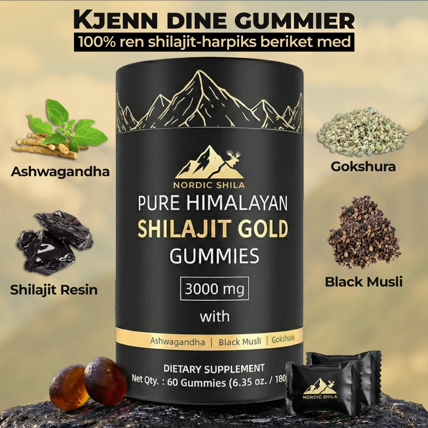 Shilajit Gummies: Pure Shilajit Himalayan